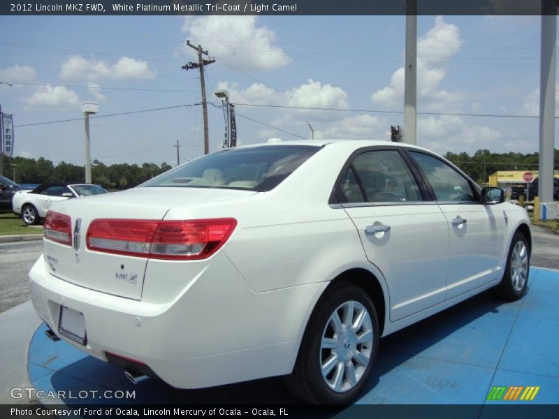 White Platinum Metallic Tri-Coat / Light Camel 2012 Lincoln MKZ FWD