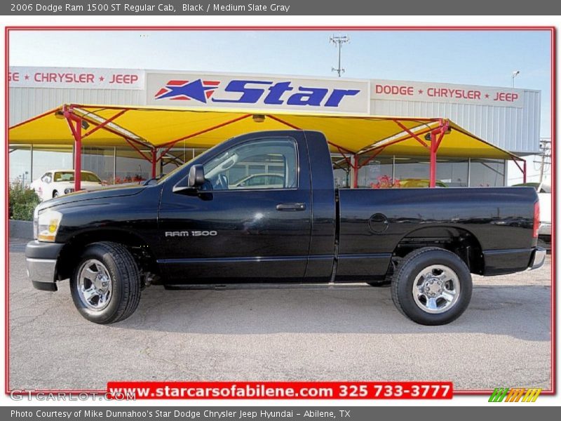 Black / Medium Slate Gray 2006 Dodge Ram 1500 ST Regular Cab