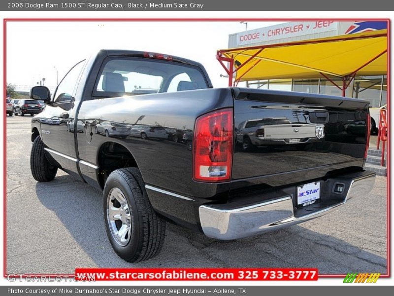 Black / Medium Slate Gray 2006 Dodge Ram 1500 ST Regular Cab