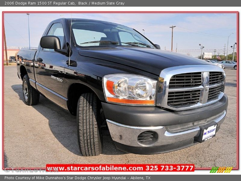 Black / Medium Slate Gray 2006 Dodge Ram 1500 ST Regular Cab