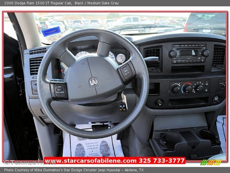 Black / Medium Slate Gray 2006 Dodge Ram 1500 ST Regular Cab