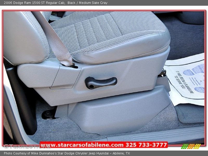 Black / Medium Slate Gray 2006 Dodge Ram 1500 ST Regular Cab