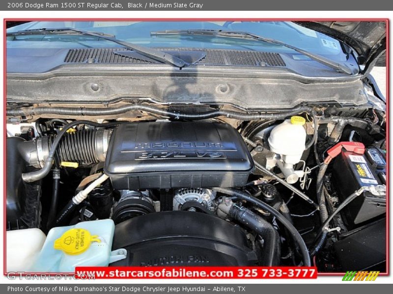 Black / Medium Slate Gray 2006 Dodge Ram 1500 ST Regular Cab