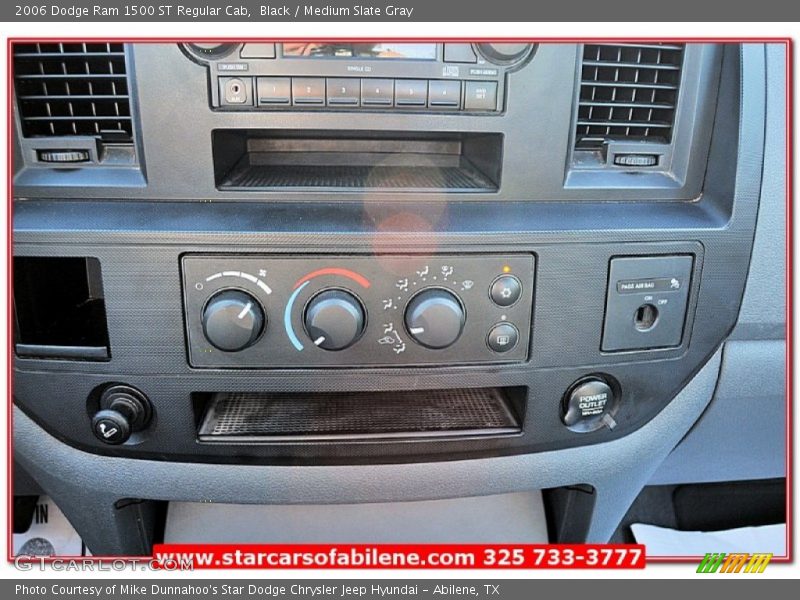 Black / Medium Slate Gray 2006 Dodge Ram 1500 ST Regular Cab