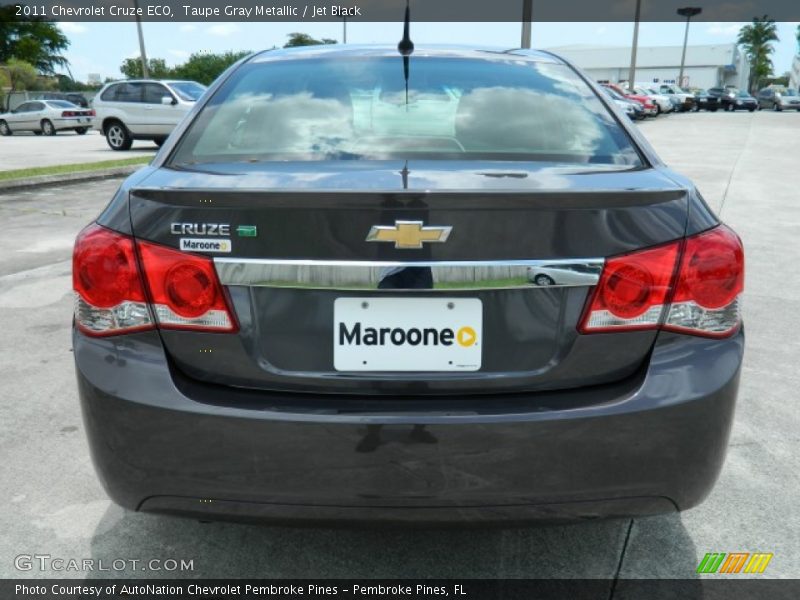 Taupe Gray Metallic / Jet Black 2011 Chevrolet Cruze ECO
