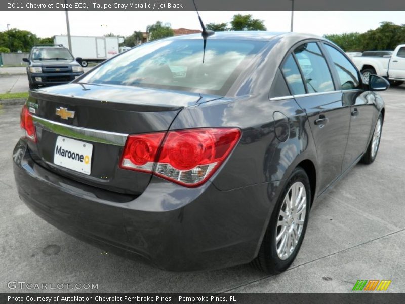 Taupe Gray Metallic / Jet Black 2011 Chevrolet Cruze ECO