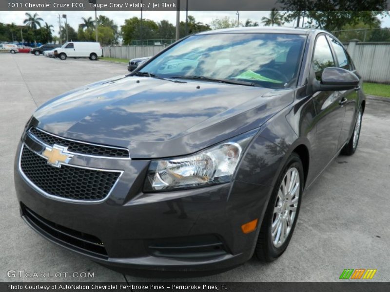 Taupe Gray Metallic / Jet Black 2011 Chevrolet Cruze ECO