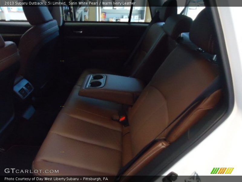 Satin White Pearl / Warm Ivory Leather 2013 Subaru Outback 2.5i Limited