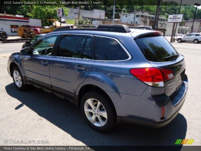 Twilight Blue Metallic / Ivory 2013 Subaru Outback 2.5i Premium