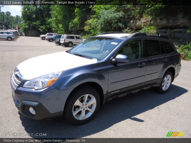 Twilight Blue Metallic / Ivory 2013 Subaru Outback 2.5i Premium