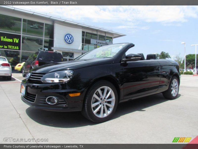 Black / Titan Black 2012 Volkswagen Eos Komfort