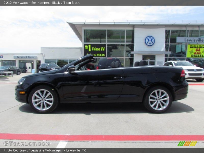 Black / Titan Black 2012 Volkswagen Eos Komfort