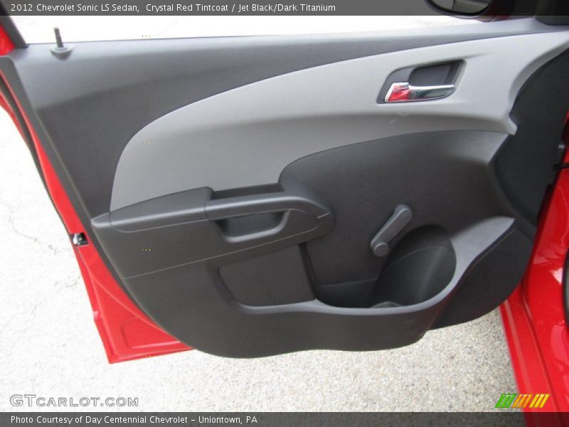 Crystal Red Tintcoat / Jet Black/Dark Titanium 2012 Chevrolet Sonic LS Sedan