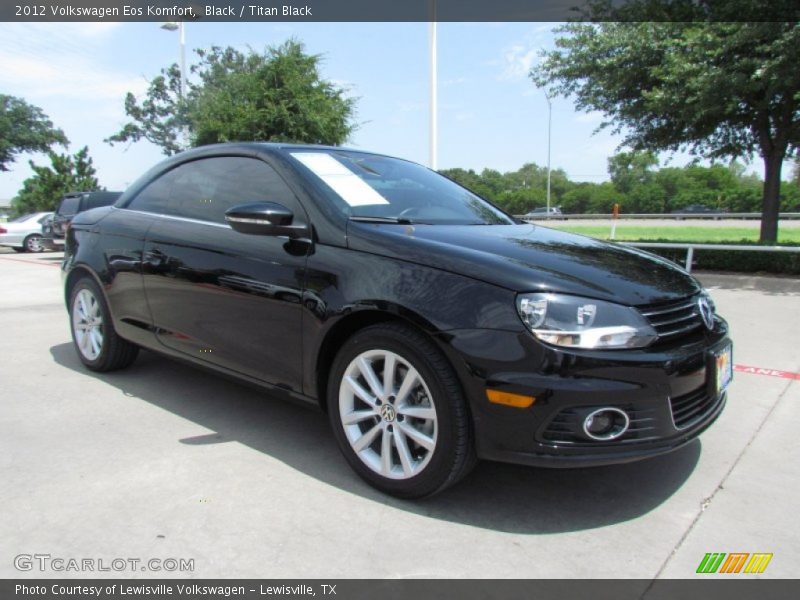 Black / Titan Black 2012 Volkswagen Eos Komfort