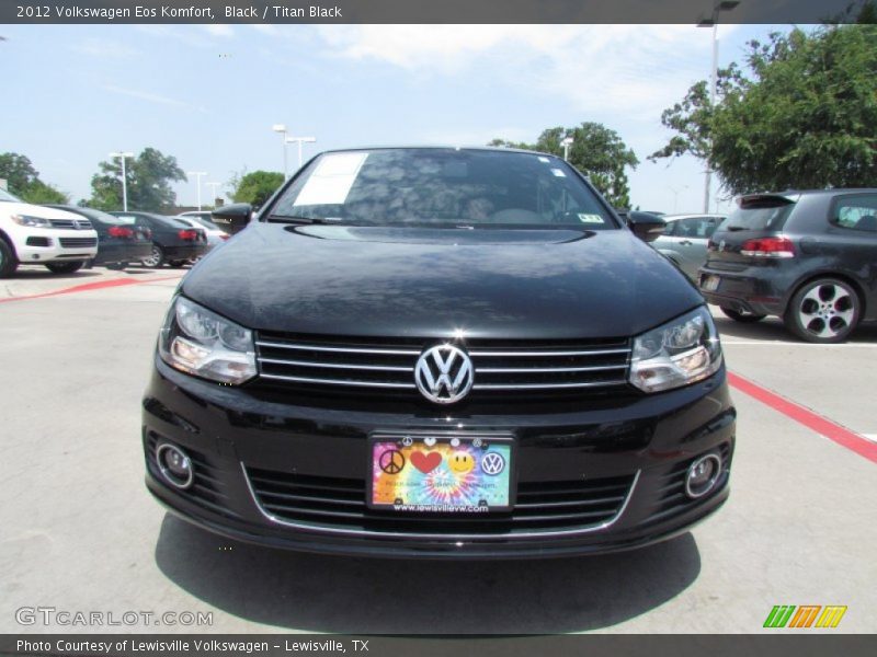 Black / Titan Black 2012 Volkswagen Eos Komfort