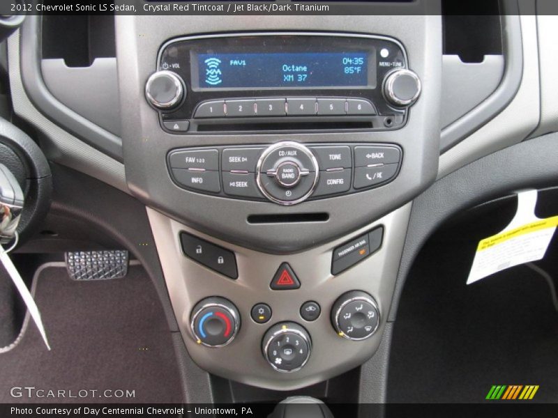 Crystal Red Tintcoat / Jet Black/Dark Titanium 2012 Chevrolet Sonic LS Sedan
