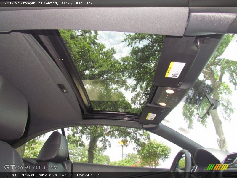 Black / Titan Black 2012 Volkswagen Eos Komfort