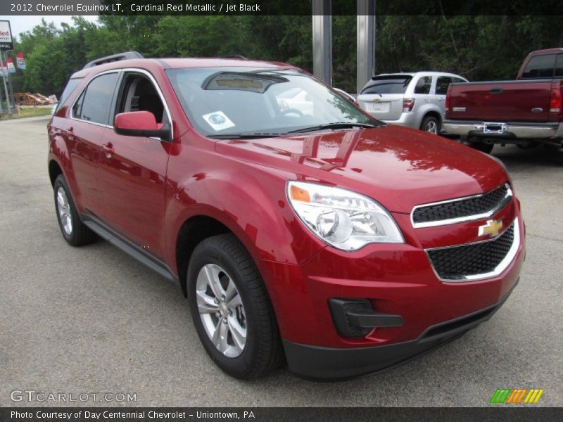 Cardinal Red Metallic / Jet Black 2012 Chevrolet Equinox LT
