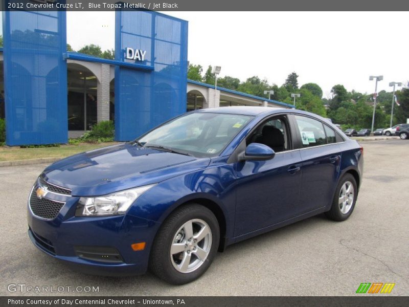 Blue Topaz Metallic / Jet Black 2012 Chevrolet Cruze LT
