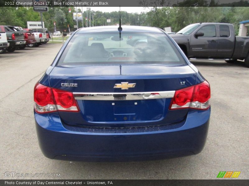 Blue Topaz Metallic / Jet Black 2012 Chevrolet Cruze LT