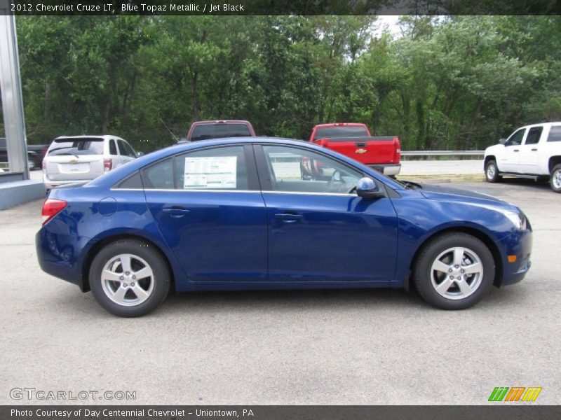 Blue Topaz Metallic / Jet Black 2012 Chevrolet Cruze LT