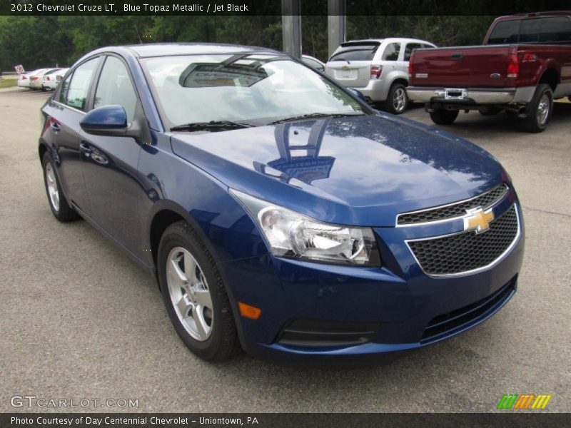 Blue Topaz Metallic / Jet Black 2012 Chevrolet Cruze LT