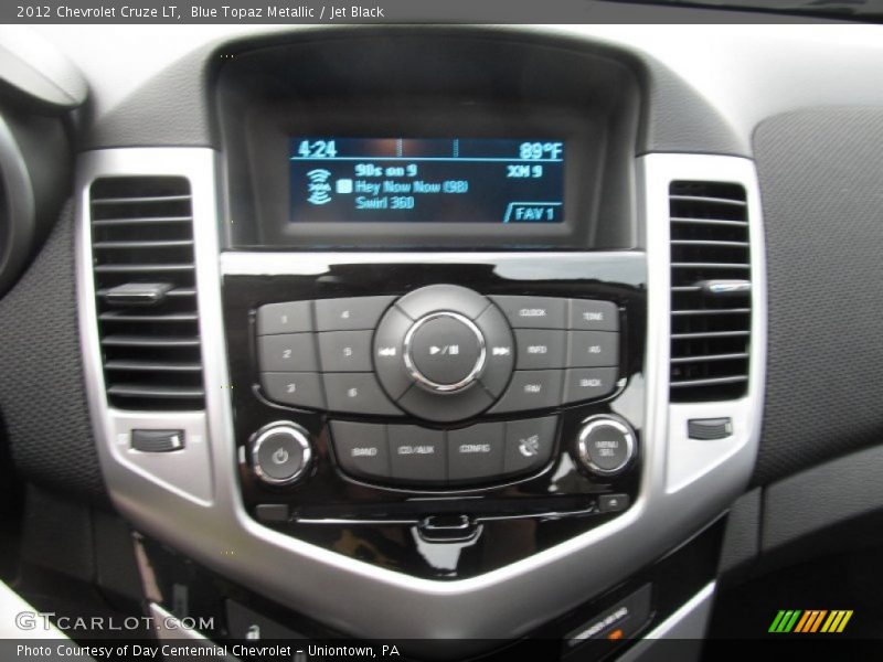Blue Topaz Metallic / Jet Black 2012 Chevrolet Cruze LT