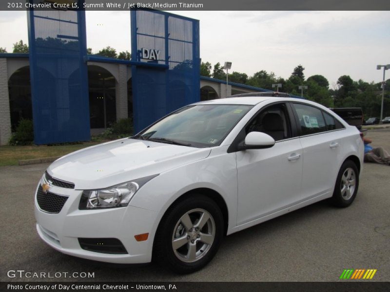 Summit White / Jet Black/Medium Titanium 2012 Chevrolet Cruze LS