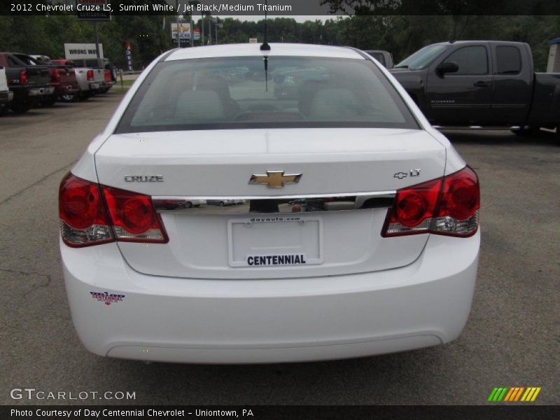 Summit White / Jet Black/Medium Titanium 2012 Chevrolet Cruze LS