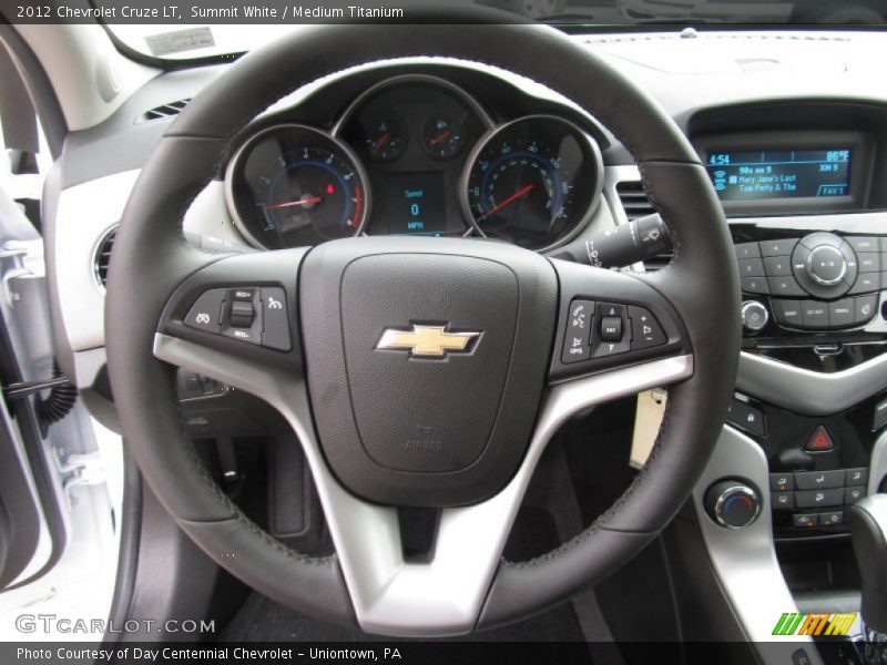 Summit White / Medium Titanium 2012 Chevrolet Cruze LT