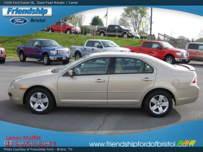 Dune Pearl Metallic / Camel 2008 Ford Fusion SE