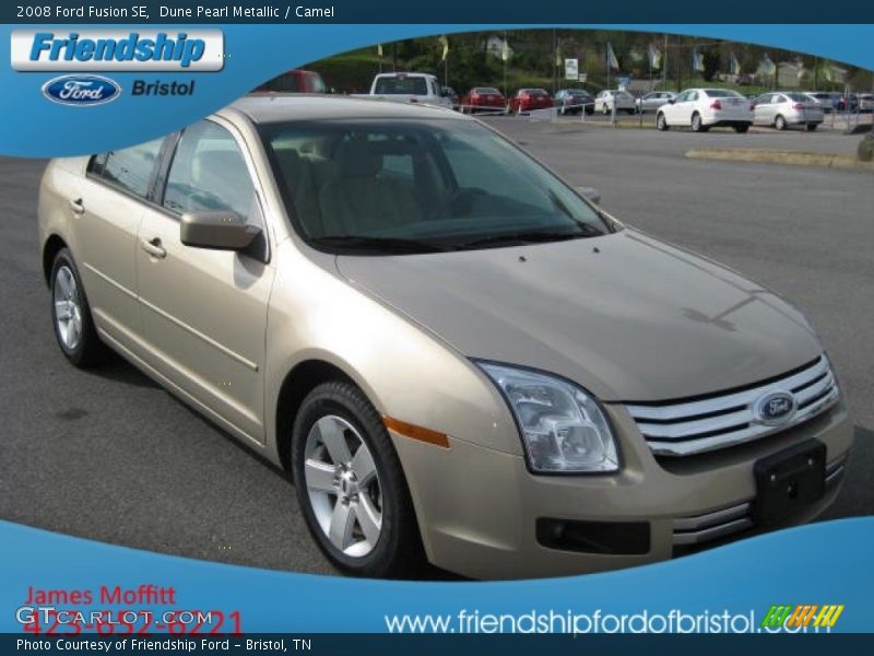 Dune Pearl Metallic / Camel 2008 Ford Fusion SE
