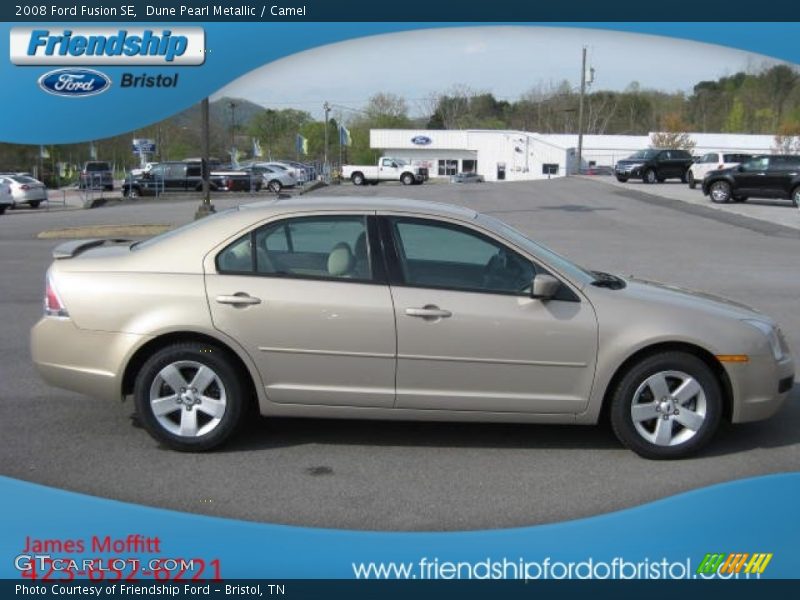 Dune Pearl Metallic / Camel 2008 Ford Fusion SE