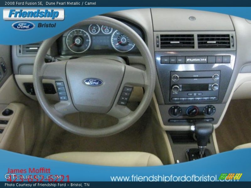 Dune Pearl Metallic / Camel 2008 Ford Fusion SE