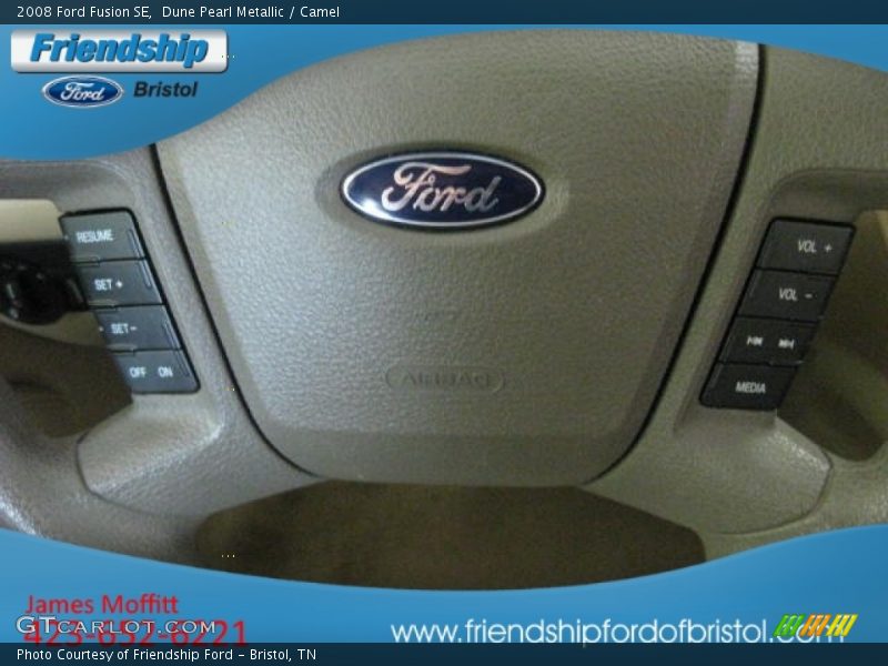 Dune Pearl Metallic / Camel 2008 Ford Fusion SE