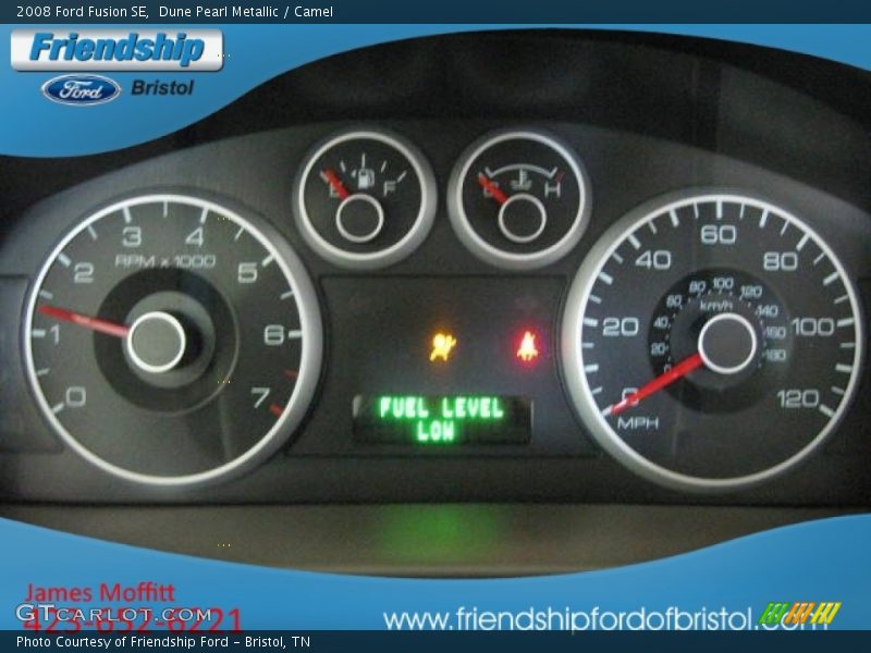 Dune Pearl Metallic / Camel 2008 Ford Fusion SE