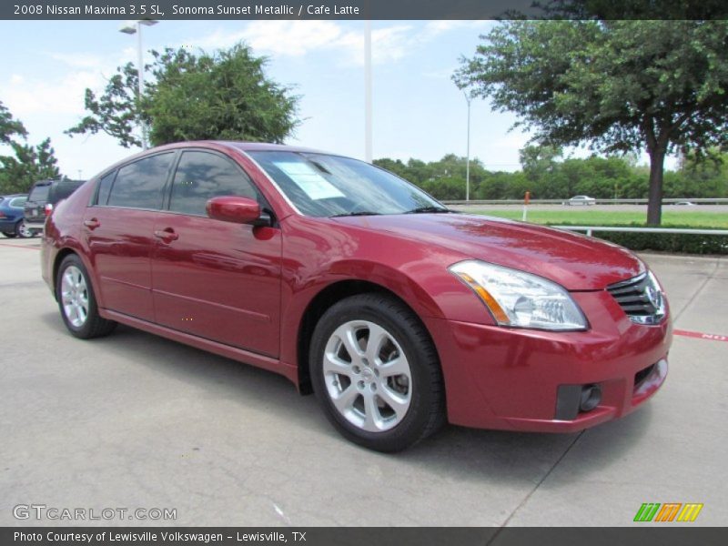 Sonoma Sunset Metallic / Cafe Latte 2008 Nissan Maxima 3.5 SL