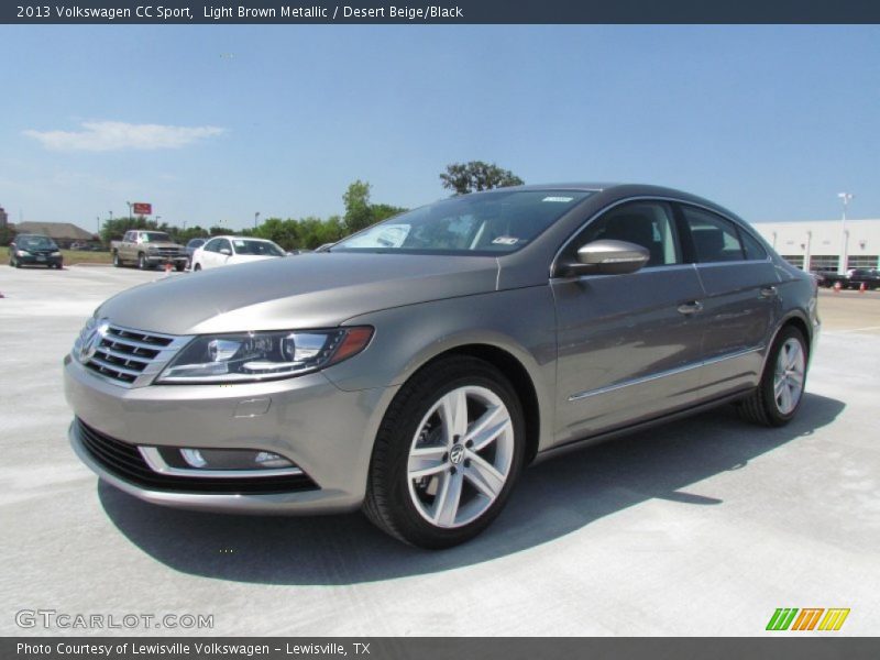 Light Brown Metallic / Desert Beige/Black 2013 Volkswagen CC Sport