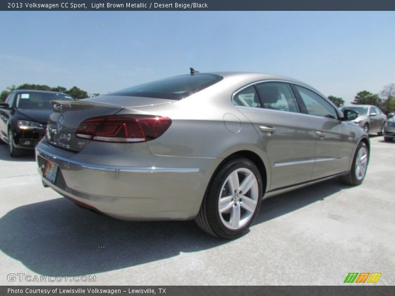 Light Brown Metallic / Desert Beige/Black 2013 Volkswagen CC Sport