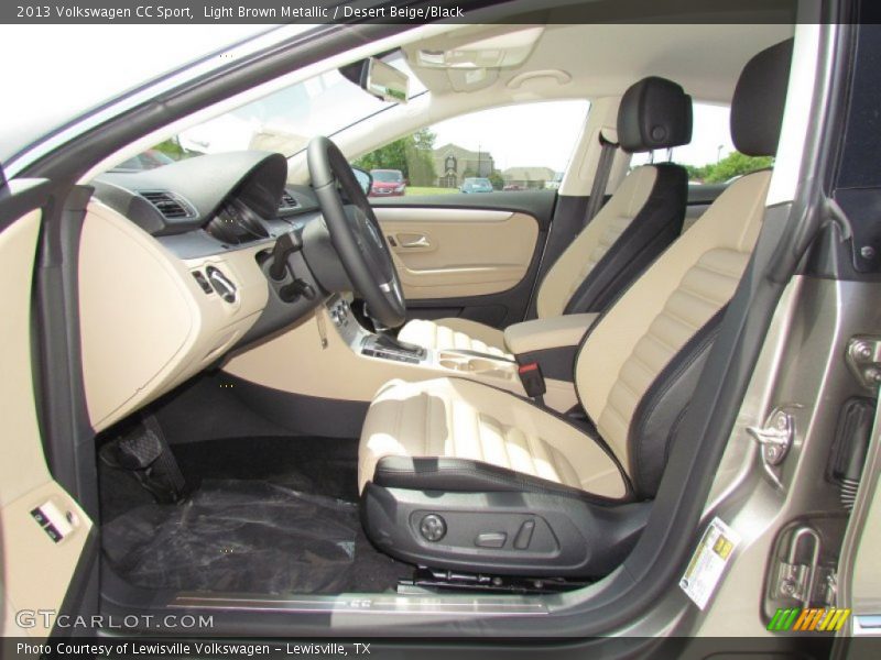Light Brown Metallic / Desert Beige/Black 2013 Volkswagen CC Sport