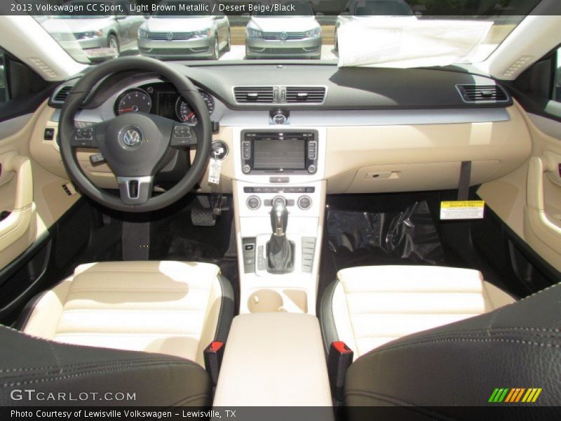 Light Brown Metallic / Desert Beige/Black 2013 Volkswagen CC Sport