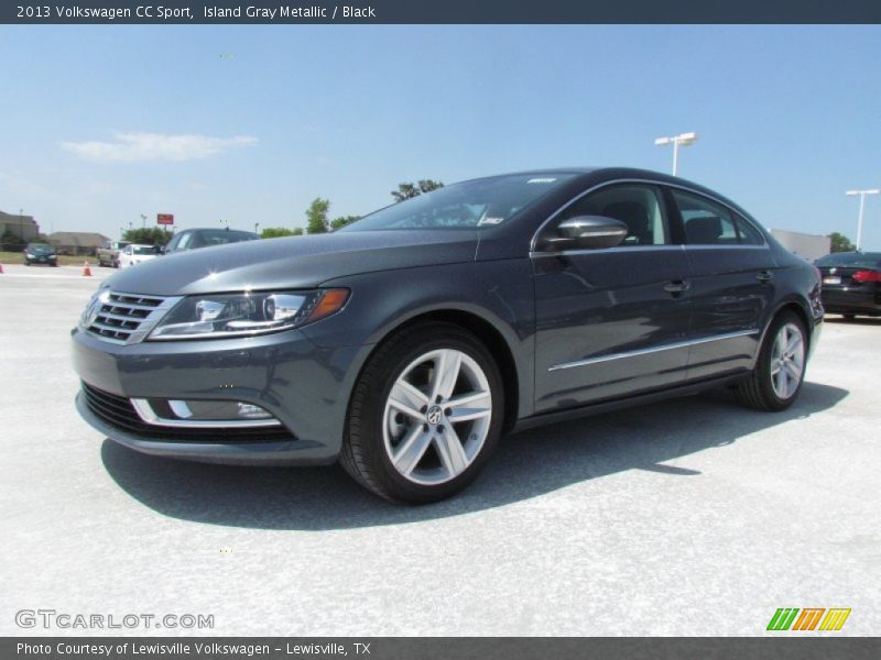 Island Gray Metallic / Black 2013 Volkswagen CC Sport