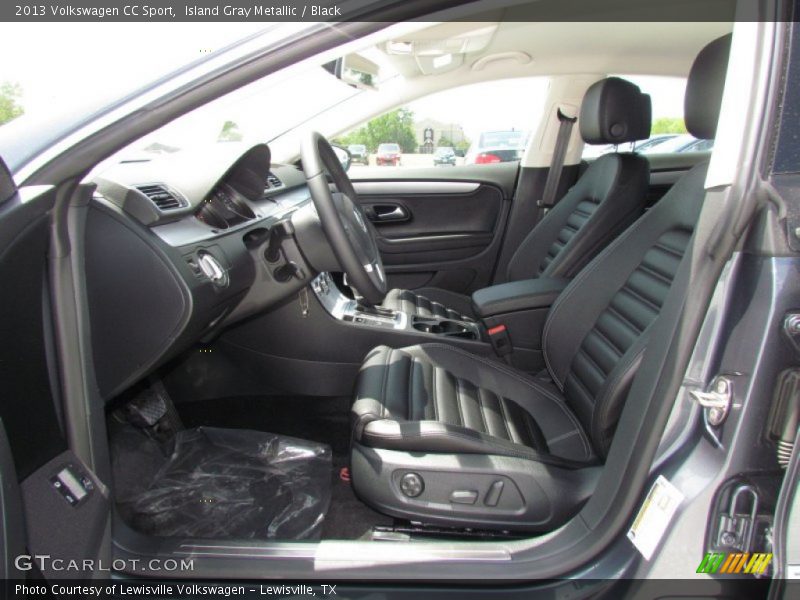 Island Gray Metallic / Black 2013 Volkswagen CC Sport