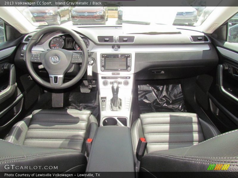 Island Gray Metallic / Black 2013 Volkswagen CC Sport
