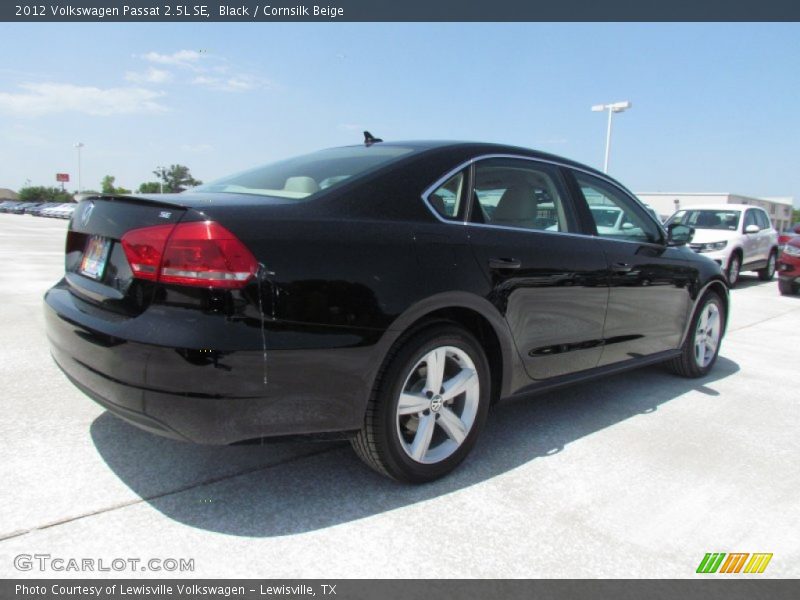 Black / Cornsilk Beige 2012 Volkswagen Passat 2.5L SE