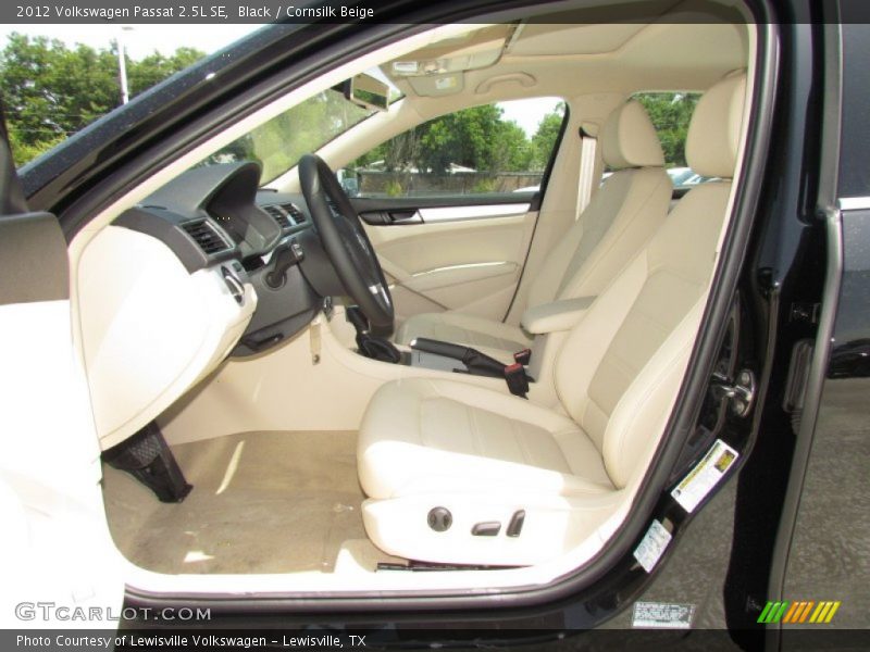 Black / Cornsilk Beige 2012 Volkswagen Passat 2.5L SE