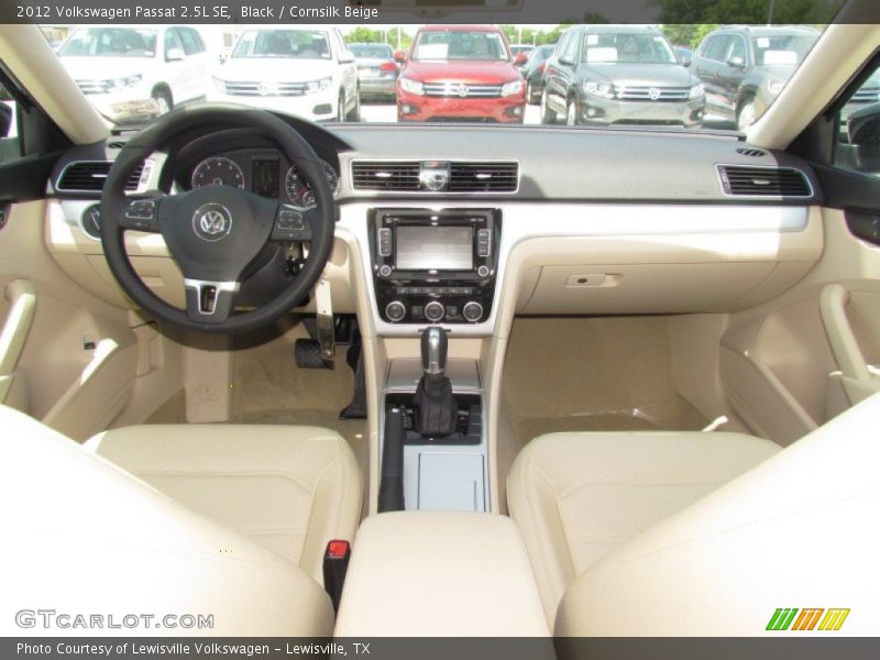 Black / Cornsilk Beige 2012 Volkswagen Passat 2.5L SE