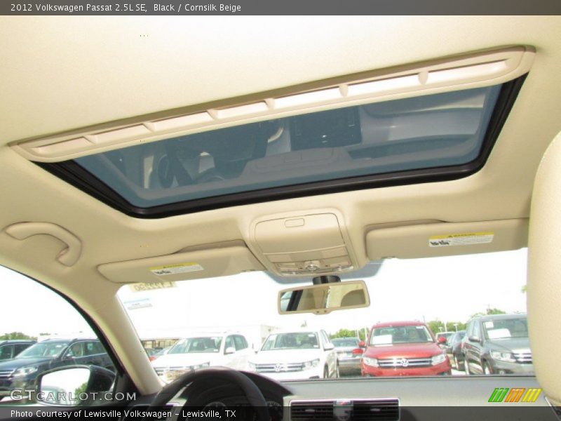 Black / Cornsilk Beige 2012 Volkswagen Passat 2.5L SE