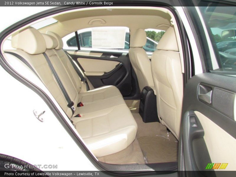 Candy White / Cornsilk Beige 2012 Volkswagen Jetta SE Sedan