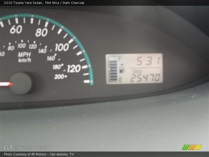 Flint Mica / Dark Charcoal 2010 Toyota Yaris Sedan